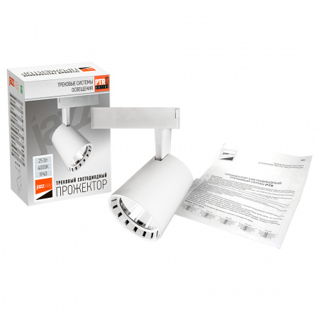 5010581 Светильник светодиодный трековый на шинопровод ДПО- 25w 4000K 24 град. WH (белый) IP40 JazzWay 