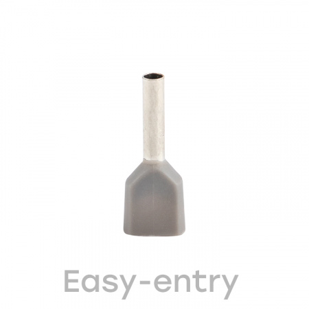 Наконечник штыревой втулочный изолированный НШвИ(2) 0.75-8 (50шт) EKF nhvi2-0.75-8