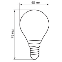 Лампа светодиодная LED 5вт Е14 теплый шар FILAMENT FERON LB-61 25578