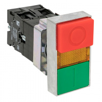 Кнопка LAY5-BW8465 I-O прямоугольная 230В NO+NC PROxima EKF pbn-bw8465