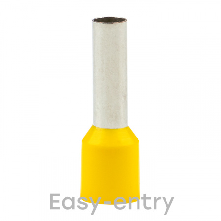 Наконечник штыревой втулочный изолированный НШвИ 6.0-12 (50шт) EKF nhvi-6.0-12