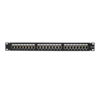 Патч-панель 19'. 24 порта RJ-45. FTP. Cat.5e. 1U SUPRLAN 10-0402