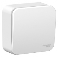 BLANCA одноклавишный выключатель наружный (cх.1) с изолирующей пластиной, 6а, 250в, белый Systeme Electric BLNVA061011