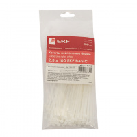 Хомут 100х2.5мм нейлон (100шт) EKF plc-c-2.5х100