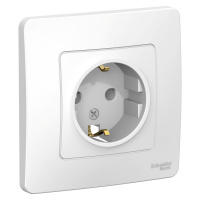 BLANCA скрытой установки розетка с заземлением без шторок, 16А, 250В, белый Systeme Electric BLNRS001011
