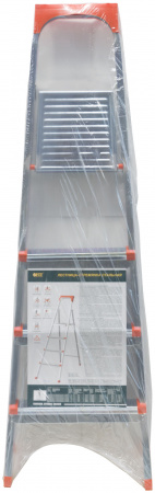 Лестница-стремянка стальная, 4 ступени, вес 5.55 кг FIT РОС 65332