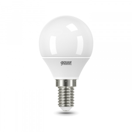 Лампа светодиодная LED 8 Вт 540 лм 4100К AC180-240В E14 шар P45 нейтральный  Elementary Gauss GAUSS 53128