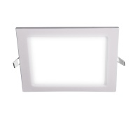 Светильник светодиодный ДВО-12w 6500K 800 Лм  IP40 WH 170мм встраиваемый квадрат JazzWay 5008366A