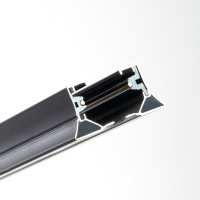 Шинопровод для трековых светильников 2м черный квадратный (в наборе токовод заглушка крепление) FERON CAB1005 41732