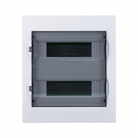 EZ9E212S2FRU Щит распределительный встраиваемый белый City9 (ЩРв-П-24) дверь прозрачная на 24 модуля IP40 Systeme Electric 