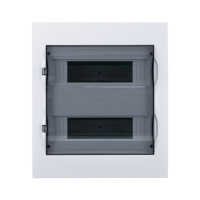 Щит распределительный встраиваемый белый City9 (ЩРв-П-24) дверь прозрачная на 24 модуля IP40 Systeme Electric EZ9E212S2FRU