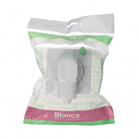 BLNSK013231 BLANCA СИЛОВОЙ КОМПЛЕКТ 32А, 250 В: розетка,      вилка, монтажная коробка, БЕЛЫЙ Systeme Electric 