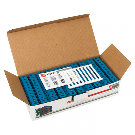 Колодка клеммная JXB-16/35 синяя EKF plc-jxb-16/35b