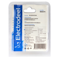 Клемма соединительная  2-контактная (6шт) Elеctrodeel. Диапазон сечений 0.08-4.0 мм2. Номинальный ток/напряжение: 32А/400В. Упаковка: блистер. Electrodeel ED 222-412-b6