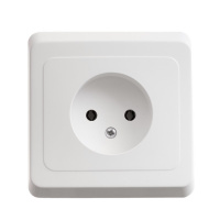 ЭТЮД Розетка скрытая без заземления без шторок белая Systeme Electric PC16-001B