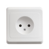 PC16-001B ЭТЮД Розетка скрытая без заземления без шторок белая Systeme Electric 