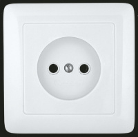 ХИТ Розетка скрытая без заземления 250В 10А белая Systeme Electric RS10-132-B