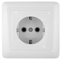 ХИТ Розетка скрытая с заземлением 250В 16А белая Systeme Electric RS16-134-B