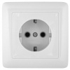 ХИТ Розетка скрытая с заземлением 250В 16А белая Systeme Electric RS16-134-B
