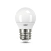 Лампа светодиодная LED 12 Вт 880 лм 3000К AC180-240В E27 шар P45 теплая Elementary GAUSS 53212