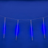 Занавес светодиодный фигурный Падающие звезды соединяемый 2.4х0.3м 8 подвесов 144 светодиода Синий свет Провод прозрачный ULD-E2403-144/DTK BLUE IP44 METEOR Uniel 11120