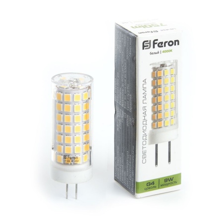 LB-434 38144 Лампа светодиодная LED 9вт 230в G4 белый капсульная FERON 