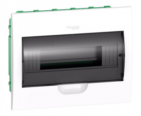 EZ9E112S2FRU Щит распределительный встраиваемый белый City9 (ЩРв-П-12) дверь прозрачная на 12 модулей IP40 Systeme Electric 