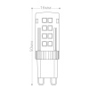 Лампа светодиодная LED 5вт 230в G9 теплый капсульная FERON LB-432 25769