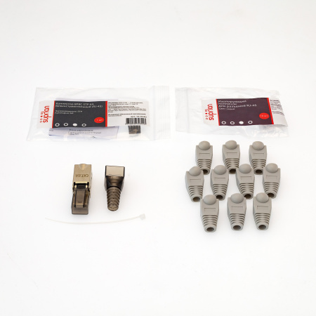 10-0230 Колпачок изолирующий для разъемов RJ-45 серый (10 шт) SUPRLAN 