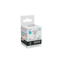 Лампа светодиодная LED 5.5 Вт 450 лм 4100К AC180-240В GU10 софит MR16 нейтральный Elementary GAUSS 13626