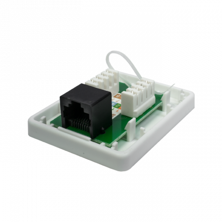 10-0307 Компьютерная розетка 8P8C (RJ-45), UTP, Cat.5e, 1 порт SUPRLAN 