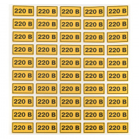 Наклейка ''220В'' 20х40мм EKF an-2-18