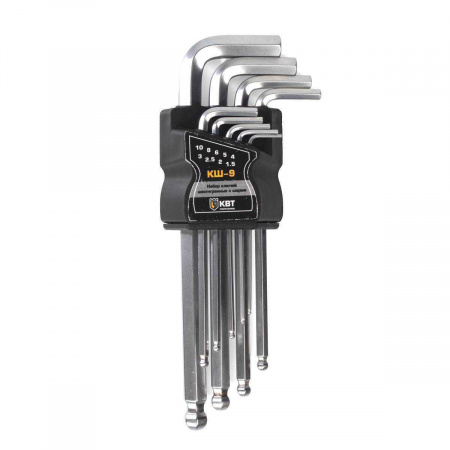 78368 Набор шестигранных ключей с шаром КШ-9 серия KBT-PROFESSIONAL КВТ 