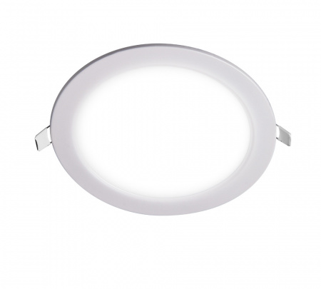 5008540A Светильник светодиодный ДВО-12w 4000K 800 Лм IP40 WH d170мм встраиваемый круг JazzWay 