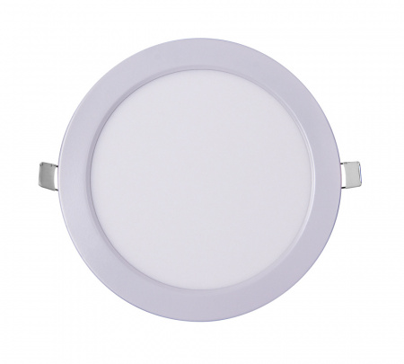 5008540A Светильник светодиодный ДВО-12w 4000K 800 Лм IP40 WH d170мм встраиваемый круг JazzWay 