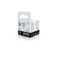 Лампа светодиодная LED 7 Вт 550 лм 4100К AC180-240В GU5.3 софит MR16 нейтральный  Elementary Gauss GAUSS 13527