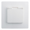 ETIKA Розетка с заземлением IP44 белая Legrand 672232