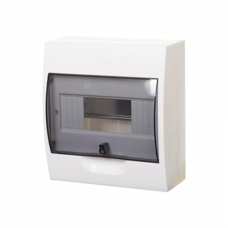 EZ9E108S2SRU Щит распределительный навесной белый City9 (ЩРн-П-8) дверь прозрачная на 8 модулей IP40 Systeme Electric 