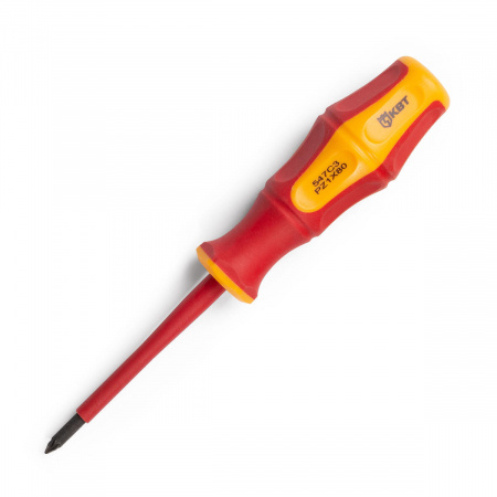 Отвертка диэлектрическая PZ-FL1х80 серия ПРОФИ КВТ 79778