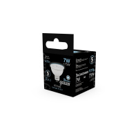 Лампа светодиодная LED 7 Вт 630 лм 4100К AC150-265В GU5.3 софит MR16 нейтральный  Black Gauss GAUSS 101505207