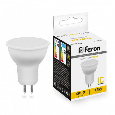 LB-960 38188 Лампа светодиодная LED 13вт 230в G5.3 теплый FERON 