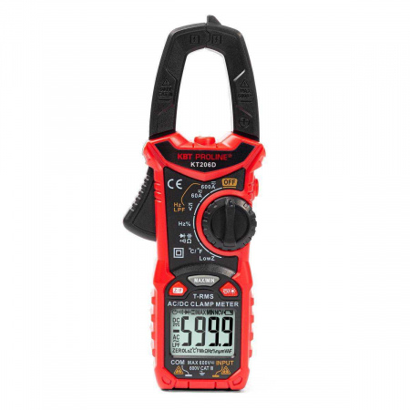 Токовые клещи цифровые КТ 206D серия PROLINE КВТ 80753