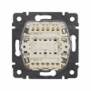 VALENA Выключатель двухклавишный в рамку белый Legrand/Daccord 774405