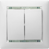 VALENA Выключатель двухклавишный в рамку белый Legrand/Daccord 774405
