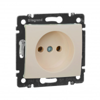 VALENA Розетка без заземления без шторок в рамку слоновая кость Legrand/Daccord 774316