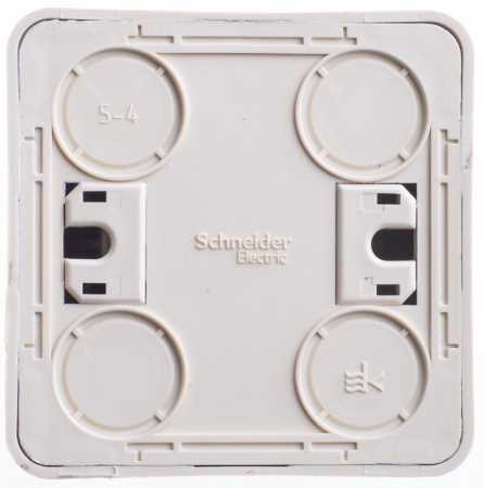 ЭТЮД Выключатель двухклавишный наружный бежевый сх.5 Systeme Electric BA10-002K