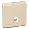 ЭТЮД Розетка компьютерная RJ45 категория 5 бежевая Systeme Electric KOMC-001K