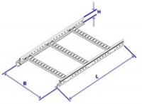Лоток лестничный 400х50х3000мм Стандарт DKC LL5040