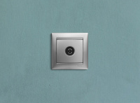 VALENA Розетка телевизионная ТV звезда в рамку 2400мГц 1.5дБ алюминий Legrand/Daccord 770129