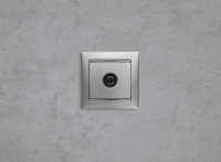 VALENA Розетка телевизионная ТV звезда в рамку 2400мГц 1.5дБ алюминий Legrand/Daccord 770129